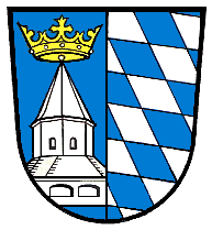 Wappen des Landkreises Altötting.