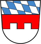 Wappen des Landkreises Landshut.